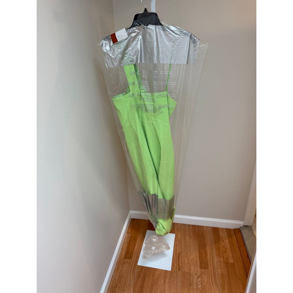 Aidan Mattox Lime Green One-Shoulder Maxi Dress - Picture 9 of 9